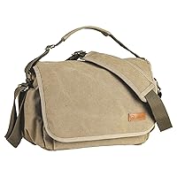 TARION Canvas Camera Bag Crossbody - Vintage Photo Bag DSLR Camera Messenger Bag Single Shoulder Bag Photo Bag Case RS-01