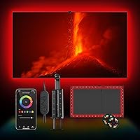 Smart TV Backlight with Color Sensor and 11.5ft LED Tape Light Supports 55