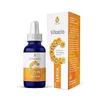 Vitamin C Serum, 20% is a high potency Best Organic Anti-Aging Moisturizer Serum for Face, Neck & Décollete and Eye Treatment (3 fl. oz)