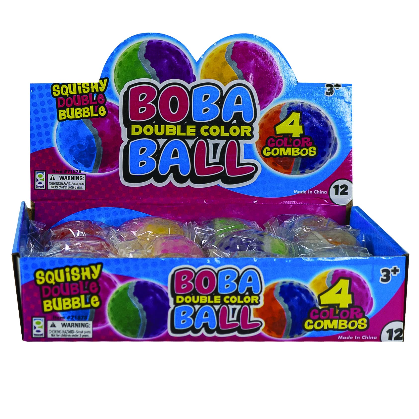 Raymond Geddes Double Color Boba Ball Display of 12