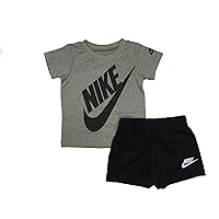 Nike Baby Boy's Dri-FIT Logo Graphic T-Shirt & Shorts Two-Piece Set (Infant) Black 24 Months (Infant)