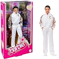 Barbie The Movie Signature Ken in White and Gold Tracksuit Exclusive Doll HPK04 Gold,white
