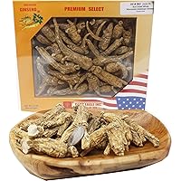 DOL Hand-Selected American Wisconsin Farmed Ginseng Root Medium&Large 美国威斯康辛州 长枝西洋参 花旗参 | Cultivated Wisconsin American Ginseng (Medium 8oz/Box)