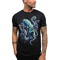 INTO THE AM Graphic Tees for Men S - 4XL Premium Short Sleeve Colorful T-Shirts Trippy Astronaut Designs