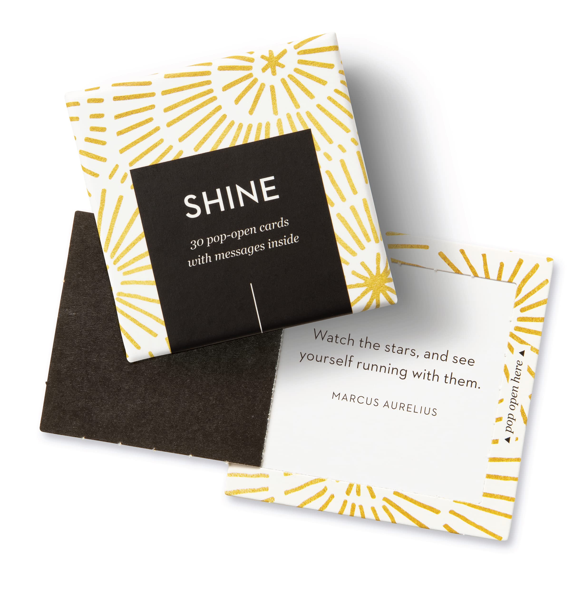 Compendium ThoughtFulls Pop-Open Cards — Shine — 30 Pop-Open Cards, Each with a Different Inspiring Message Inside