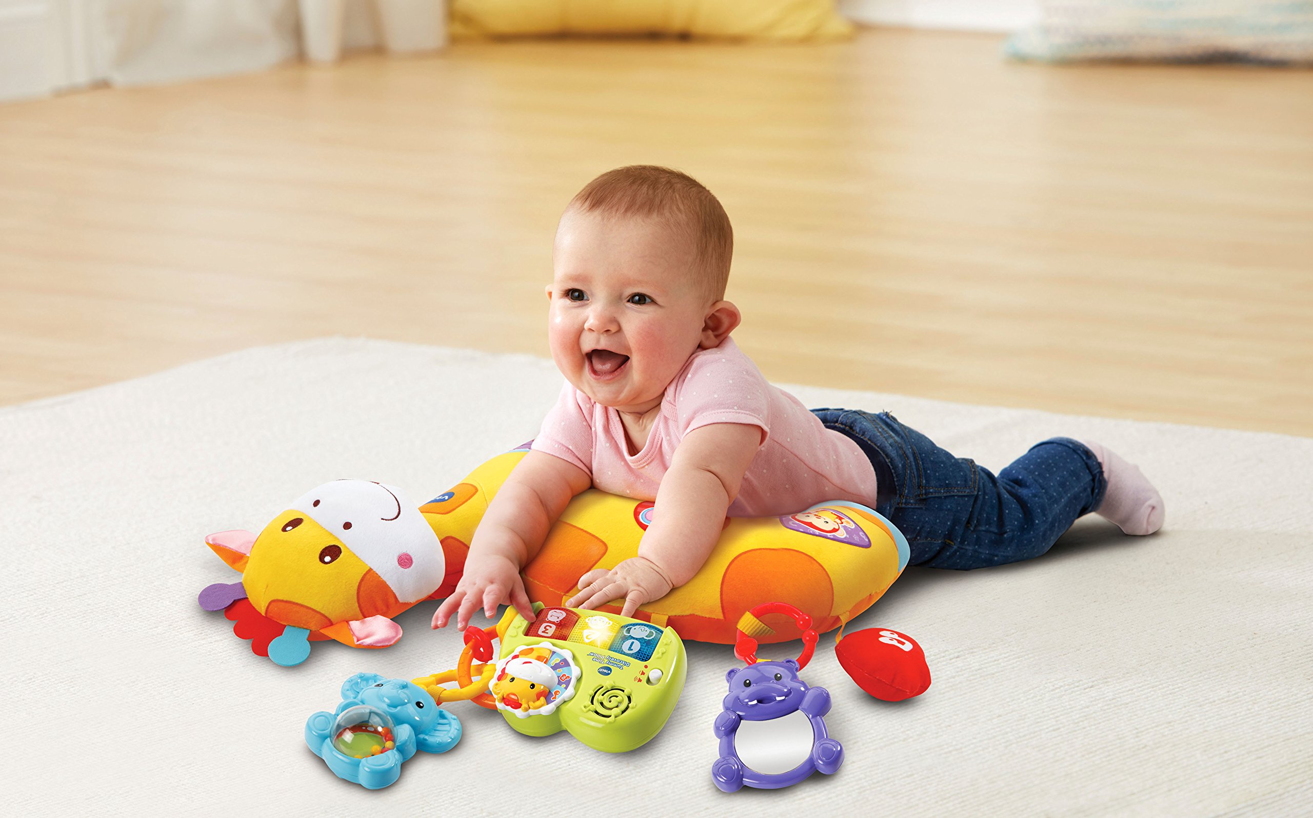 VTech Tummy Time Discovery Pillow 3.94 x 15.75 x 27.17 inches