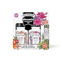 Poo-Pourri Before-You-Go Toilet Spray, Blooming Bathroom, Gift Set Variety 2 Fl Oz - Peaches & Cream, Vanilla Petals & Santal (Includes a free Bamboo Rain Travel Size 10mL)