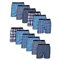 Hanes Men's Tagless Boxer Underwear, Exposed Waistband, Multi-packs Available