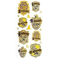Paper House Productions Harry Potter Hogwarts House Crests Shiny Foil Enamel Effect Sticker Sheet for Crafts, Scrapbooking & Collecting