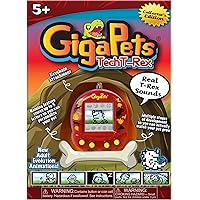 Giga Pet Virtual Pet for Kids Ages 5 and Up, 90s Throwback, 2-in-1 T-Rex Dinosaur | Upgraded Collector’s Edition | Kids Learn to Take Care of a Pet