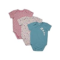 Baby Pure Comfort Organic Short Sleeve Bodysuit, Infant Boy & Girl, 3-Pack