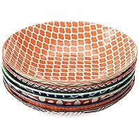 Certified International Soho All Purpose Porcelain Bowls, Set of 6, Multicolor