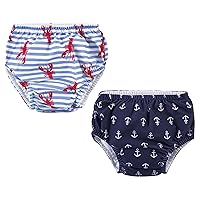 Hudson Baby Unisex Baby Swim Diapers, Anchors, 5 Toddler