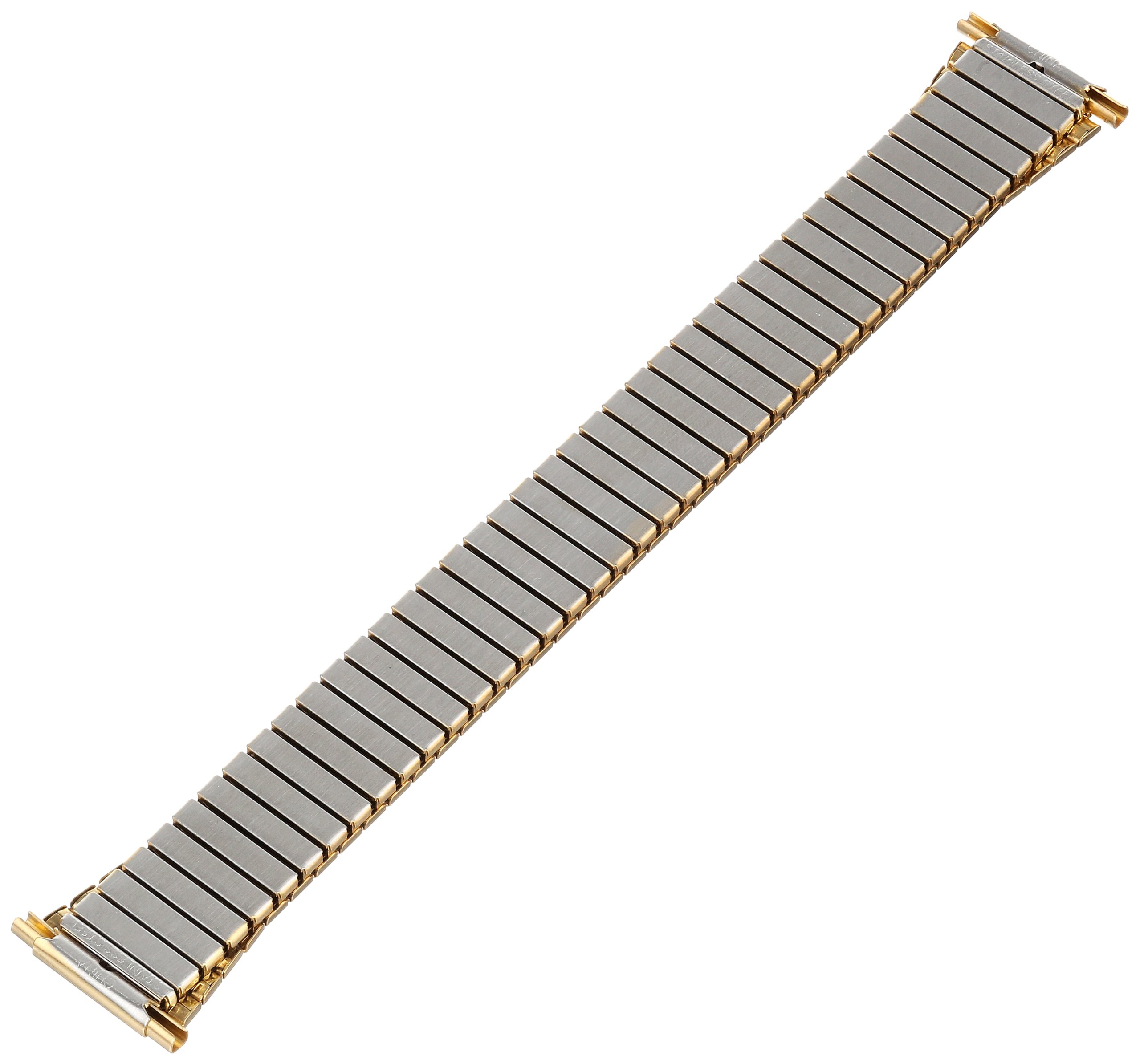 Voguestrap TX921Y Allstrap 15-19mm Gold Long-Length Tapered Expansion Watchband