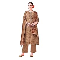 ladyline Modal Silk Salwar Kameez Printed Embroidered with Pants