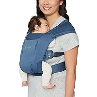 Ergobaby Embrace Cozy Newborn Essentials Baby Carrier Wrap (7-25 Pounds), Soft Air Mesh, Blue