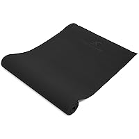 ProsourceFit Original Yoga Exercise Mat ¼” (6mm) Thick for Comfort and Stability with Carrying Straps, Non Slip –Multiple Colors