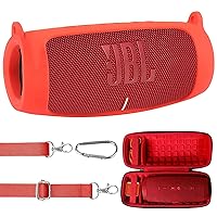 Hard + Silicone Case for JBL Charge 5 Speaker by co2CREA