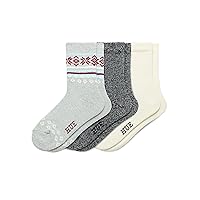 HUE Women's Crew Length Boot Socks, 3 Pair Pack