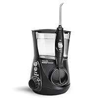 Waterpik Aquarius Water Flosser Professional For Teeth, Gums, Braces, Dental Care, Electric Power With 10 Settings, 7 Tips For Multiple Users And Needs, ADA Accepted, Black WP-662