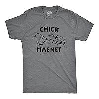Mens Chick Magnet Tshirt Funny Easter Sunday Baby Chick Holiday Novelty Tee