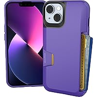 Smartish iPhone 14 Wallet Case - Wallet Slayer Vol. 1 [Slim + Protective] Credit Card Holder - Drop Tested Hidden Card Slot Cover Compatible with Apple iPhone 14 - You're Just Jelly