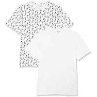 Amazon Essentials Men's Slim-Fit Short-Sleeve Crewneck T-Shirt, Pack of 2