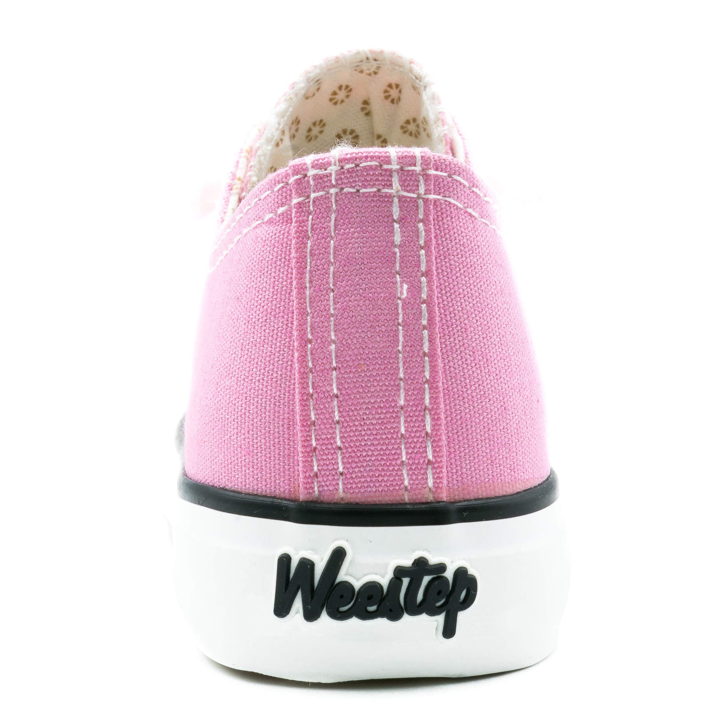 Weestep Toddler Little Kid Boys and Girls Slip On Sneakers(9 Toddler, Pink)