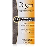 Powder Hair Color #57 Dark Brown 0.21oz (2 Pack)