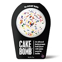 DA BOMB Bath Cake Bath Bomb with Sprinkles, 7oz
