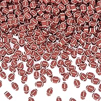 OIIKI 200Pcs Baseball Polymer Clay Bead, American Football Bead DIY Beads for Necklace Bracelet Jewelry Handmade Jewelry Making Accessories Supplies, Oval