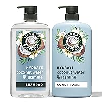 Shampoo and Conditioner Set for Dry Hair with Coconut Water and Jasmine, 29.2 Fl Oz
