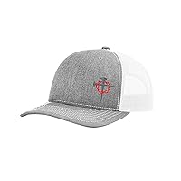 Men's Christian Cross Nails Crown of Thorns Jesus Embroidered Mesh Back Trucker Hat