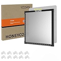 YOOPAI Honeycomb Laser Bed 400x400mm Laser Engraving Working Table with Aluminum Panel for Laser Cutter Engraver Accessories, Desktop Protection, Fast Heat & Smoke-Dissipation 15.7