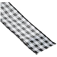 Heads GCW-R2 Heads Ribbon, 15.7 inches (40 cm) x 65.6 ft (20 m) Roll, Black, 1 Roll, Gingham Check Wire Included