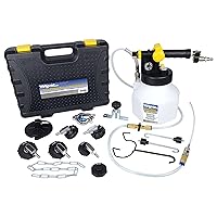 Mityvac MV7840 Pressure Brake Bleed Kit for Pressure Bleeding Hydraulic Brake and Clutch Systems, Includes 2.5 Quart/2.5 Liter Capacity Reservoir, Flex Hose and Master Cylinder Adapter Kit