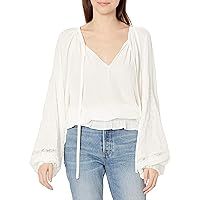Ramy Brook Women's Romy Long Sleeve Embroidered Top