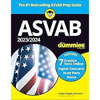 Asvab for Dummies 2023/2024: 7 Practice Tests Online, Digital Flashcards, Study Plan Videos