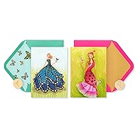 Papyrus Birthday Cards for Her - Designed by Bella Pilar, Flamingo and Butterfly (2-Count)