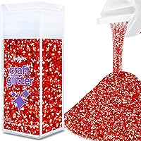 Hemway Craft Glitter Shaker 130g / 4.6oz Glitter for Arts, Crafts, Resin, Tumblers, Nails, Painting, Decoration, Festival, Cosmetic, Body - Chunky (1/40