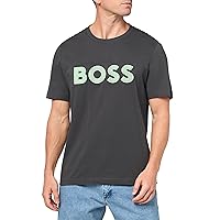 BOSS Men's Outlined Logo Crew Neck T-Shirt