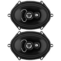 Planet Audio TRQ573 5 x 7 Inch Car Speakers - 300 Watts of Power Per Pair, 150 Watts Each, Full Range, 3 Way, Sold in Pairs