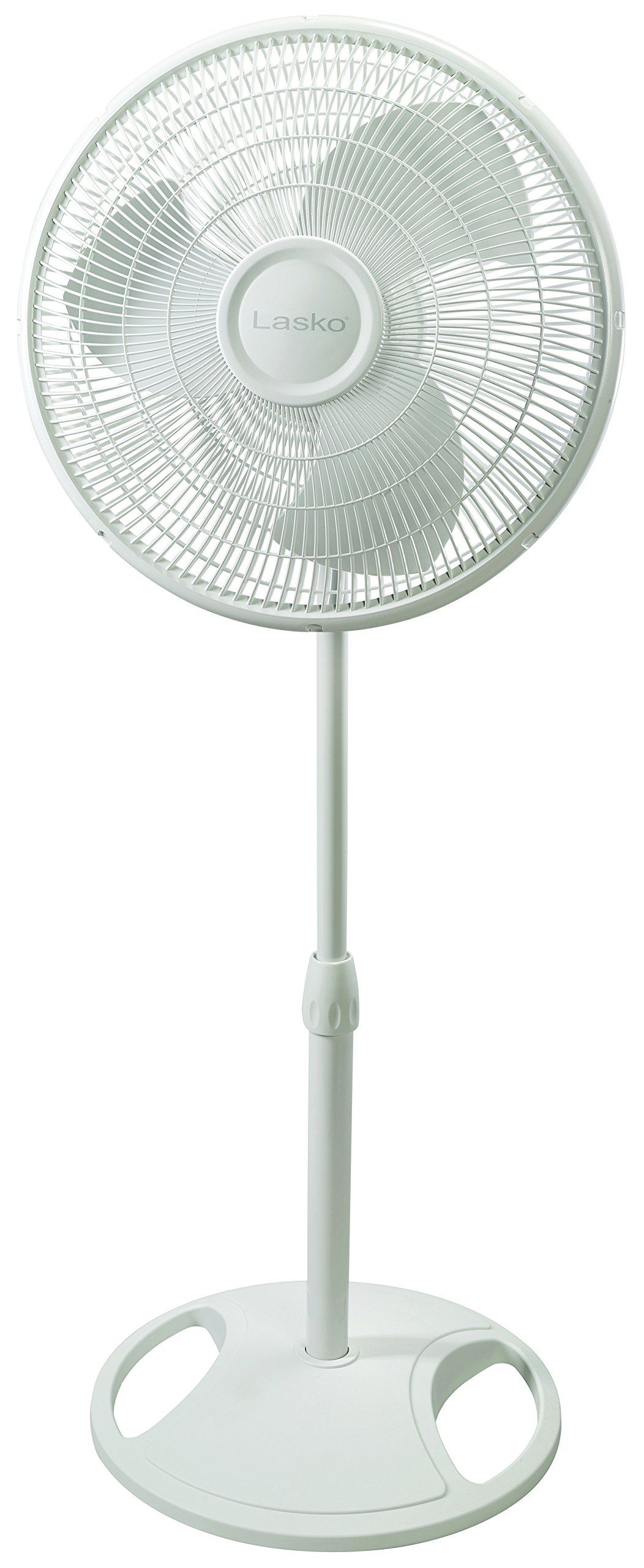 Lasko 2520 Oscillating Stand Fan,White 16 Inch & Oscillating Pedestal Fan, Adjustable Height, 3 Speeds, for Bedroom, Living Room, Home Office and College Dorm Room, 18