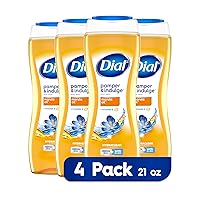 Dial Body Wash, Pamper & Indulge Marula Oil, 16 fl oz (Pack of 4)