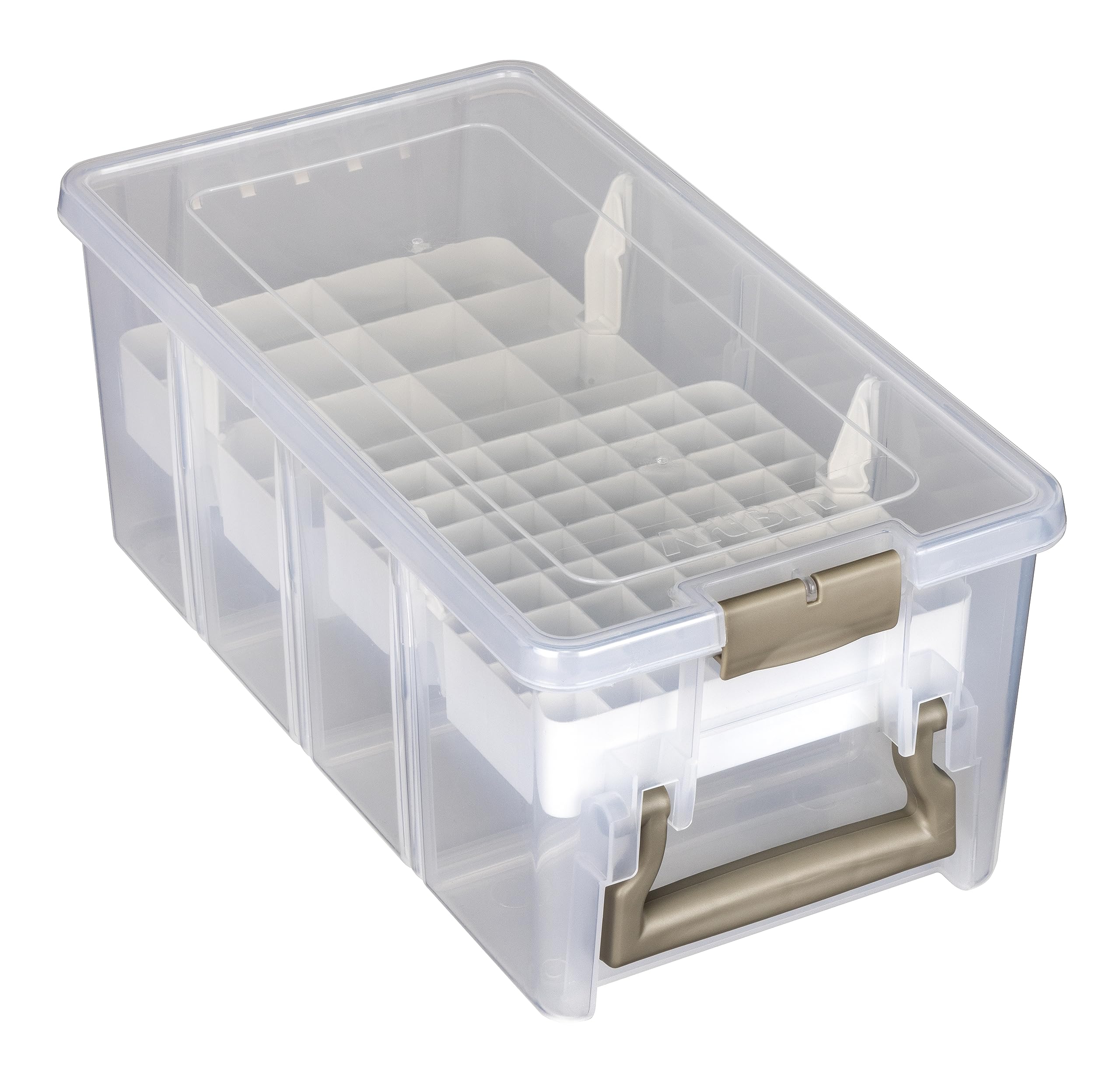 ArtBin Semi Satchel with Accessory Trays Storage Container, Clear