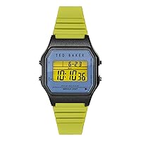 Ted Baker Ted 80's Lime Green Silicone Strap Digital Watch (Model: BKP80S2069I)
