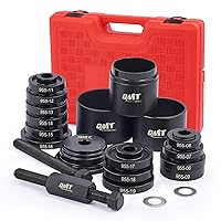 Wheel Bearing Press Kit for Front Wheel Drive Bearing Removal & Installation, 24pc Wheel Bearing Puller Tool Set with Sliding Screws Universal Bushings Sleeves Storage Case