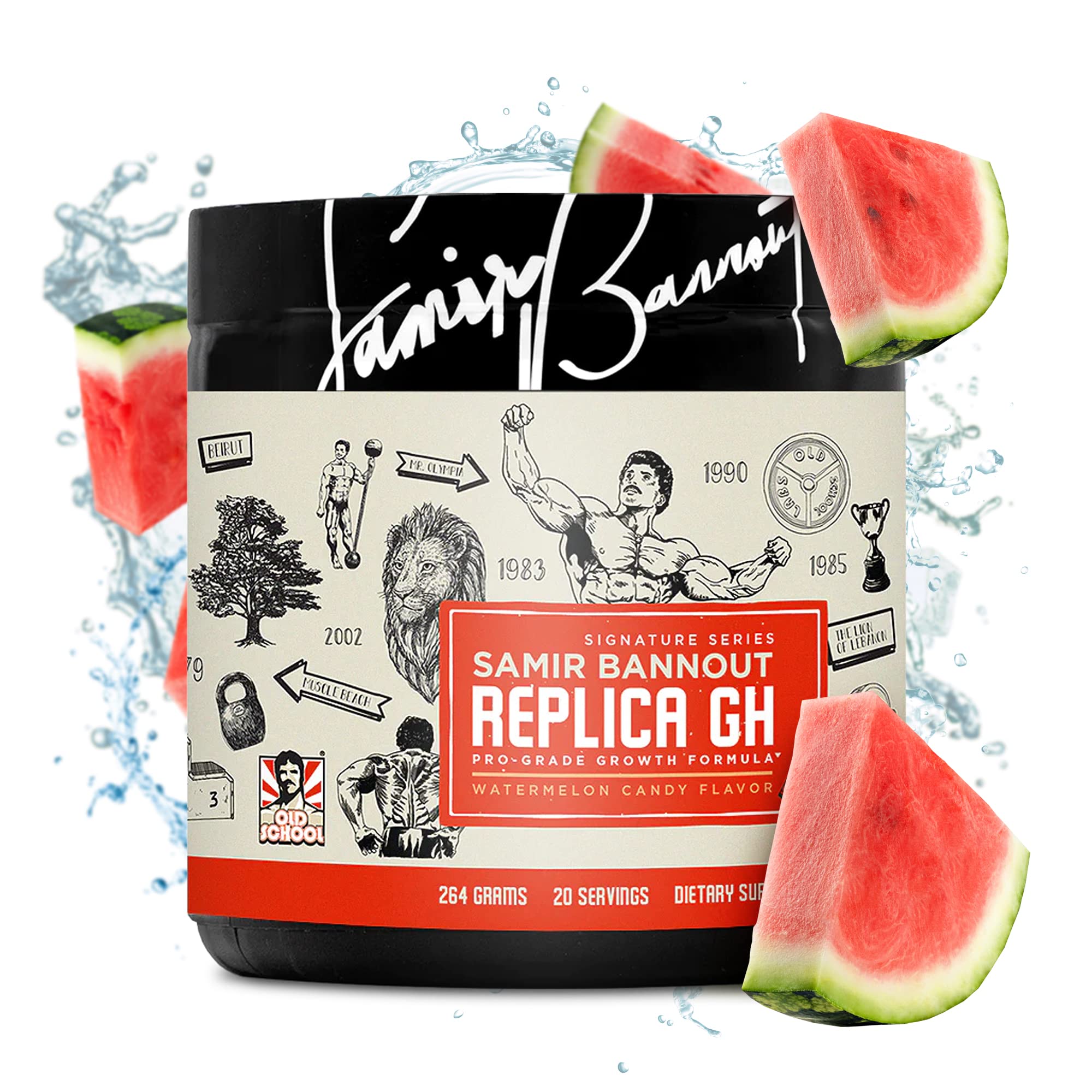 Replica Gh – Muscle Building GH Boosting Powder – Hormone Optimizer & Muscle Growth Dietary Supplement – Exclusive OSL Mr. Olympia Samir Bannout Collaboration – Watermelon Candy Flavor – 20 Servings