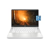 HP Chromebook 14 Laptop, Intel Celeron Processor, 4 GB RAM, 32 GB eMMC, 14” FHD (1920 x 1080) Chrome OS, Webcam & Dual Mics, Work, Entertainment, School, Long Battery Life (14a-na0170nr, 2021)