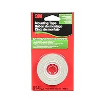 3M Outdoor Insulation Film Mounting Tape, Clear Sealing Tape for Windows and Door Insulating Film, 1/2 in. x 13.8 yd. Roll